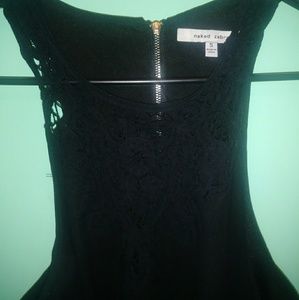 Naked Zebra little black dress